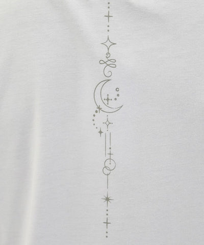 Contact Cooling Celestial Body Pattern Print T-Shirt