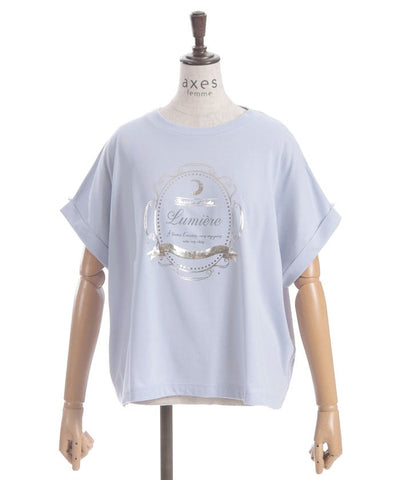 Contact Cooling Celestial Body Pattern Print T-Shirt