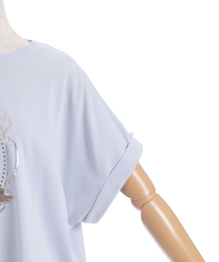 Contact Cooling Celestial Body Pattern Print T-Shirt