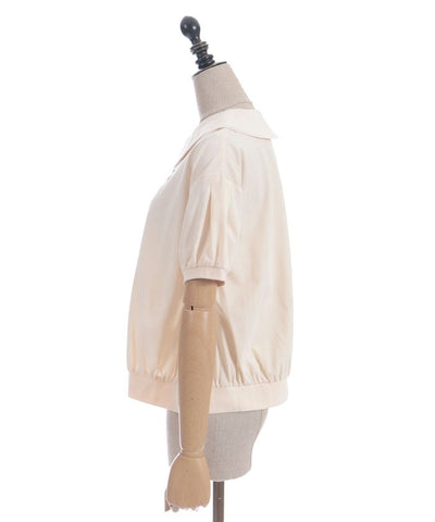 Ice Cream Embroidery Collared Pullover