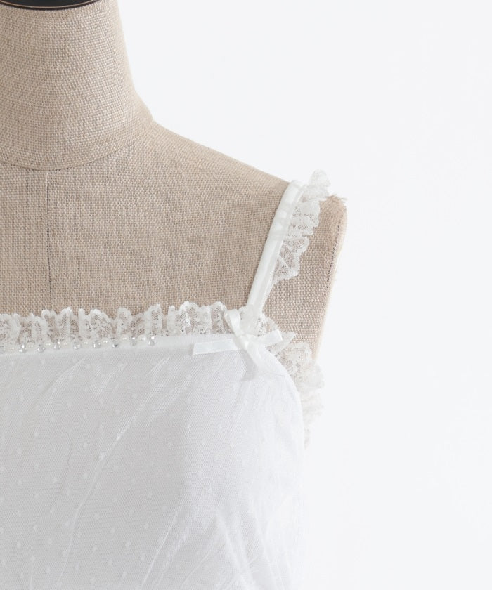 Tulle & Lace Frill Camisole