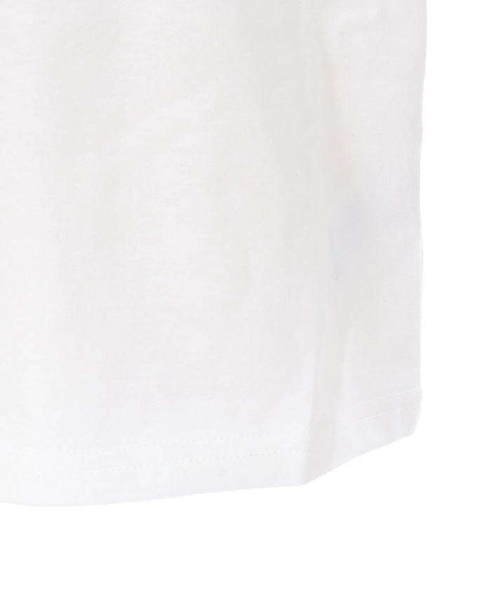 Ribbon & Lace Sleeve Lamé Embroidery T-Shirt