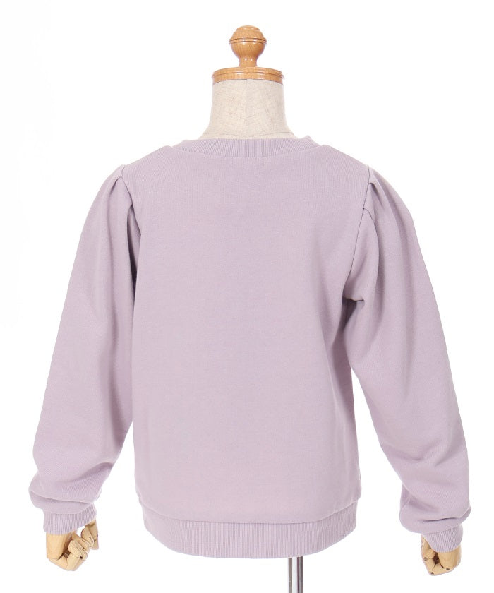 Random Ribbon Embroidery Sweatshirt