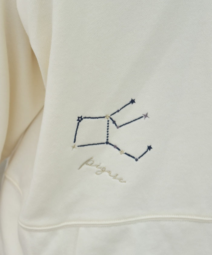 Random Constellation Embroidery Sweatshirt