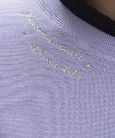 Random Constellation Embroidery Sweatshirt