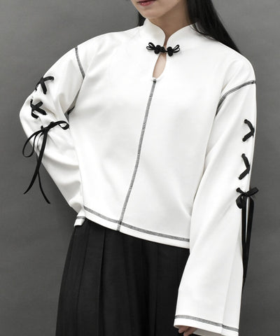 Oriental Cut-and-Sewn Pullover