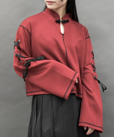 Oriental Cut-and-Sewn Pullover