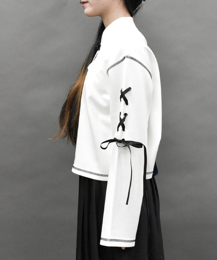 Oriental Cut-and-Sewn Pullover