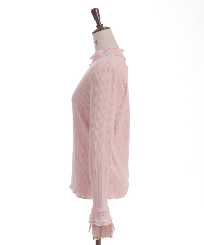 Pleated Tulle Merrowed Pullover