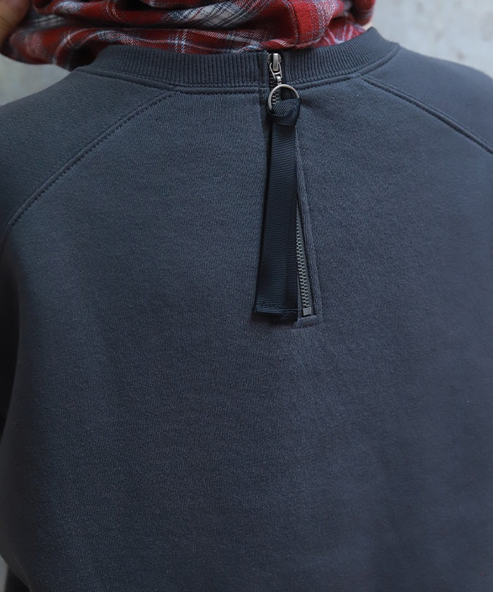 Zip Brushed Boa Logo Sweatshirt