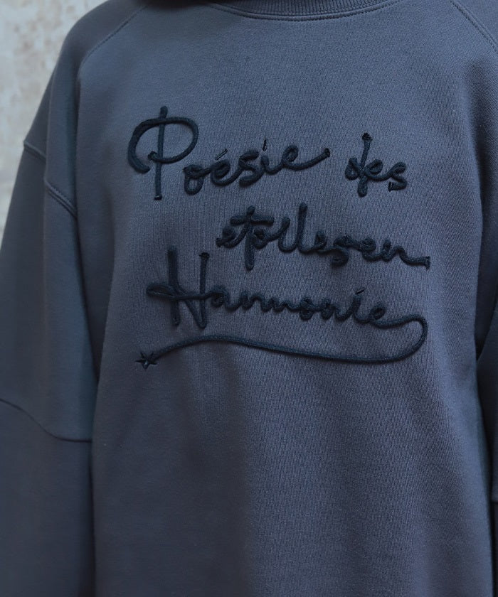 Zip Brushed Boa Logo Sweatshirt