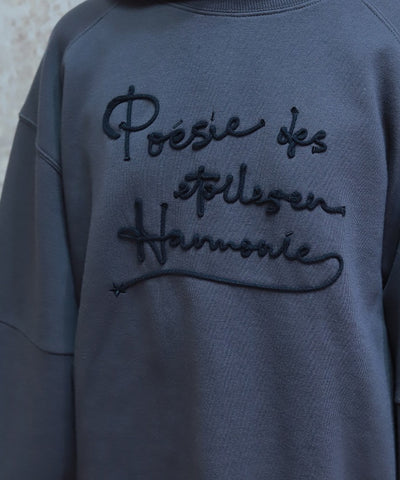 Zip Brushed Boa Logo Sweatshirt