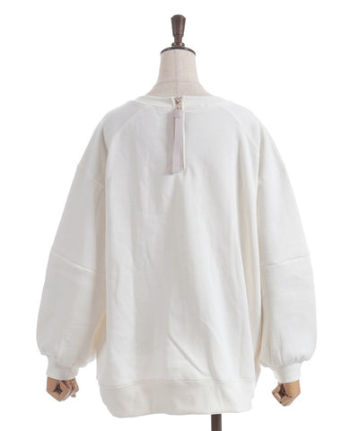 Zip Brushed Boa Logo Sweatshirt