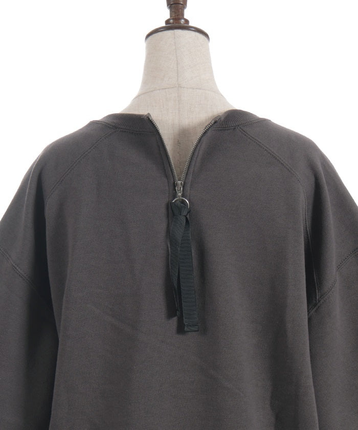 Zip Brushed Boa Logo Sweatshirt