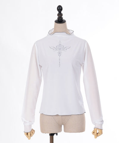 Lotus Tattoo Design Sheer Pullover (Time-limited Price)