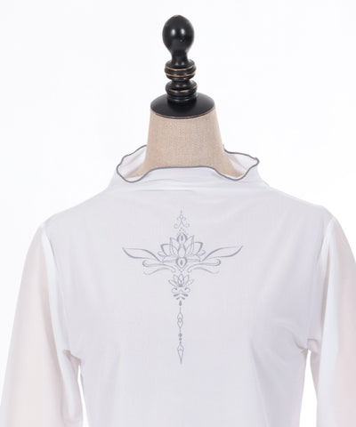 Lotus Tattoo Design Sheer Pullover (Time-limited Price)