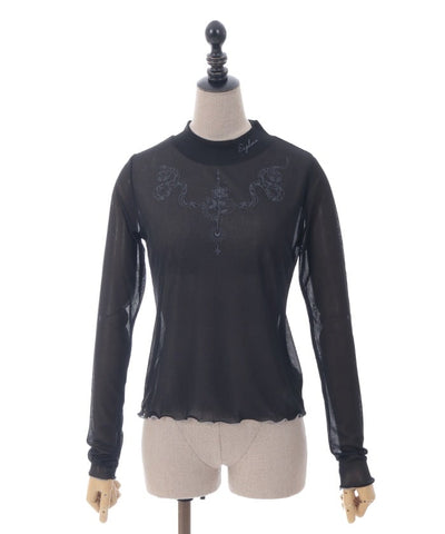 Snake Tattoo Sheer Pullover