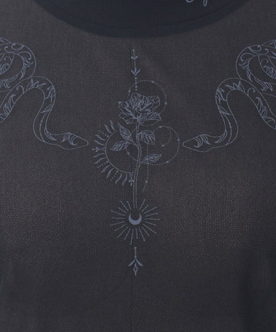 Snake Tattoo Sheer Pullover