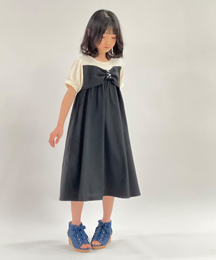 レース×シフォンドレス風ワンピース | レディース服・レディース