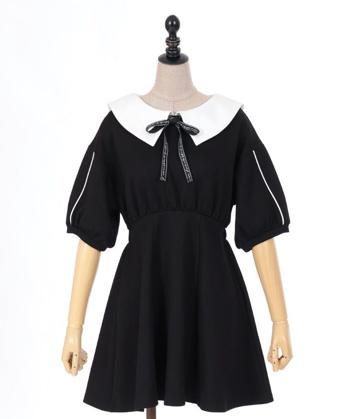 Sailor Collar Cut-and-Sewn Dress – axes femme from JAPAN