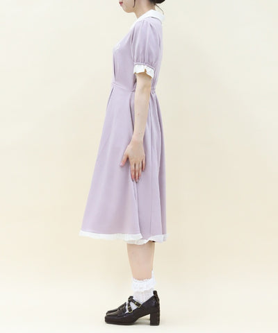 Bicolor Smooth Polo Dress