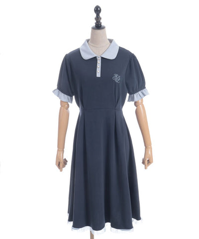 Bicolor Smooth Polo Dress