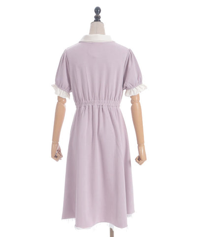 Bicolor Smooth Polo Dress