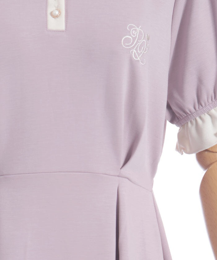 Bicolor Smooth Polo Dress