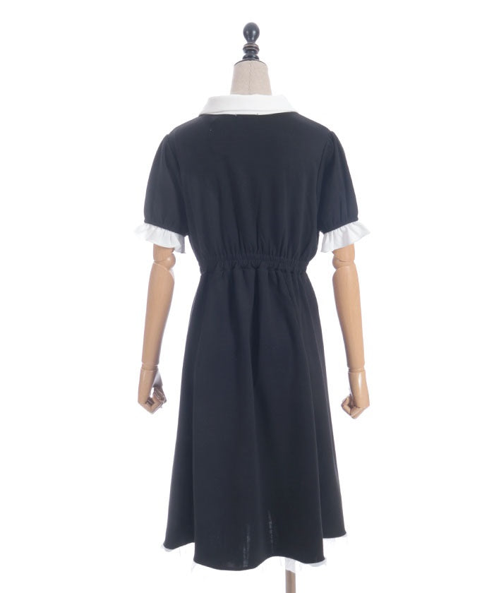 Bicolor Smooth Polo Dress