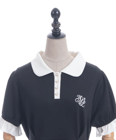 Bicolor Smooth Polo Dress