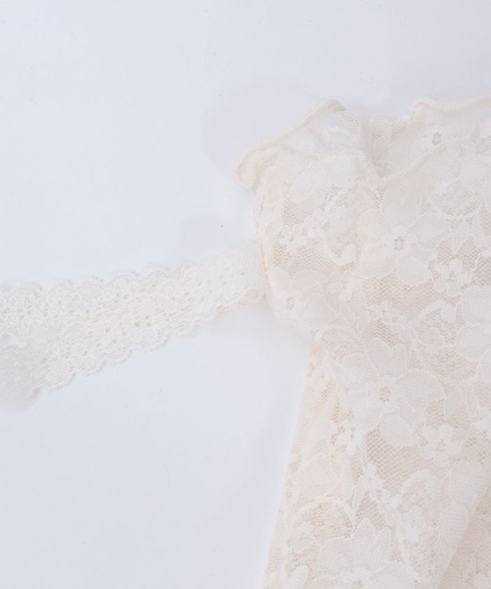 Rose & Ribbon Lace Socks