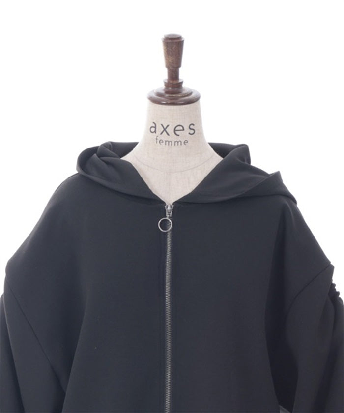 Drawstring Sleeve Hoodie