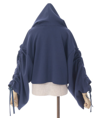 Drawstring Sleeve Hoodie