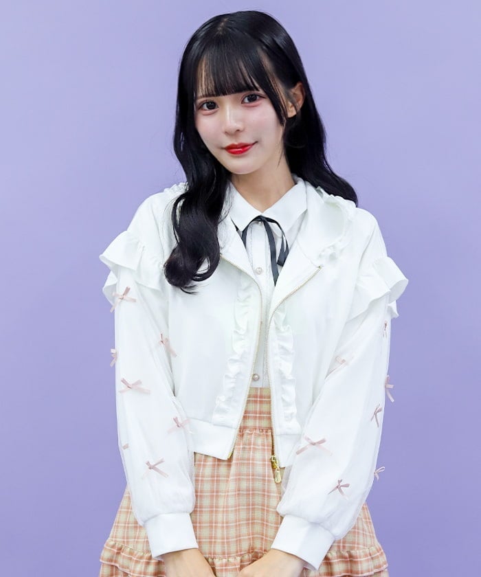 Many Ribbons Frill Hoodie