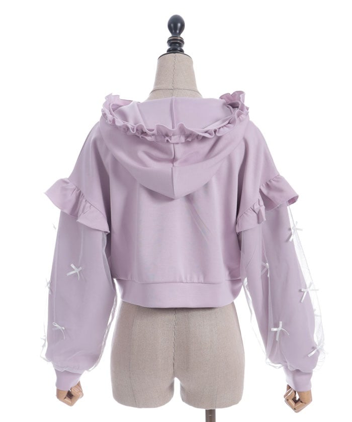 Many Ribbons Frill Hoodie