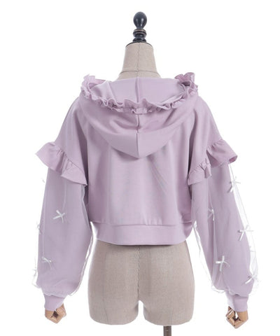 Many Ribbons Frill Hoodie