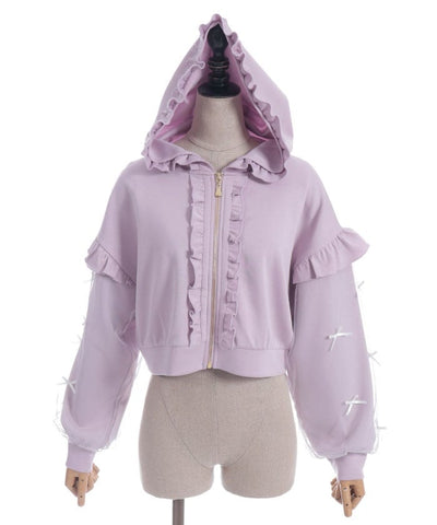 Many Ribbons Frill Hoodie