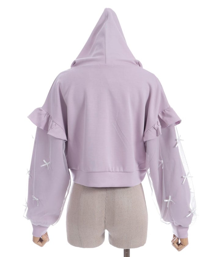 Many Ribbons Frill Hoodie