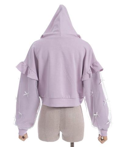 Many Ribbons Frill Hoodie