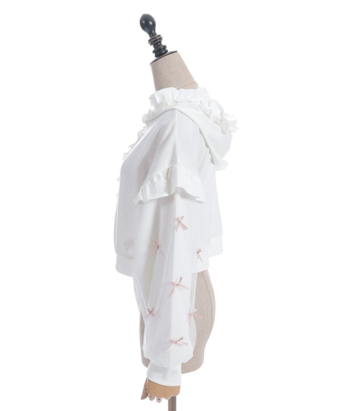Many Ribbons Frill Hoodie