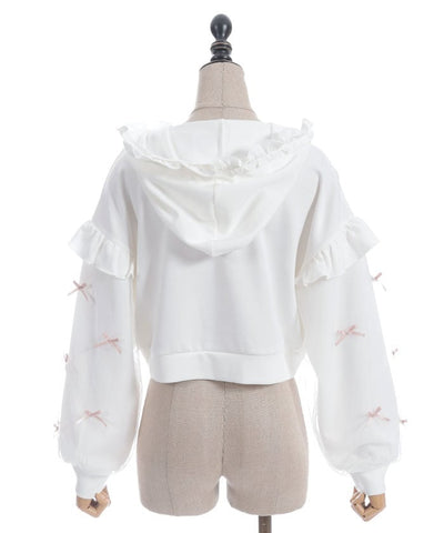 Many Ribbons Frill Hoodie