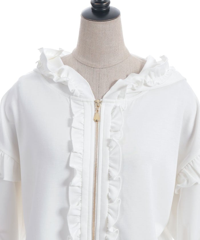 Many Ribbons Frill Hoodie