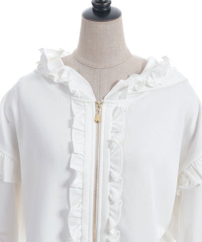 Many Ribbons Frill Hoodie