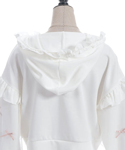 Many Ribbons Frill Hoodie