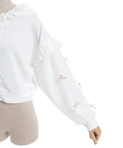 Many Ribbons Frill Hoodie