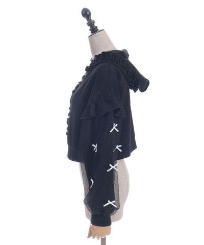 Many Ribbons Frill Hoodie