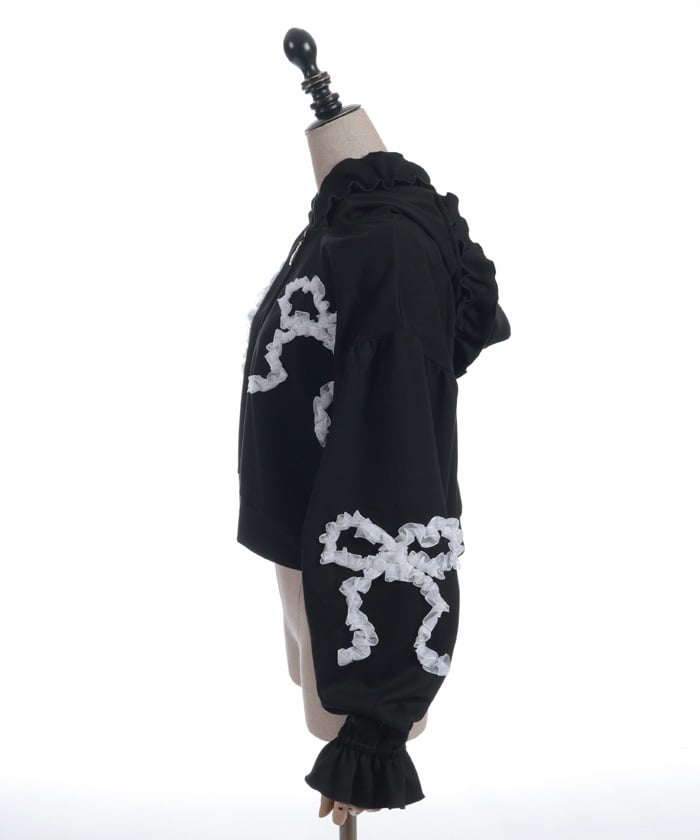 Ribbon Frill Hoodie – axes femme from JAPAN