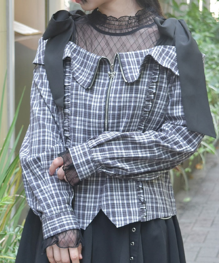 Frill Sleeve Sheer Inner