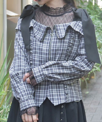 Frill Sleeve Sheer Inner