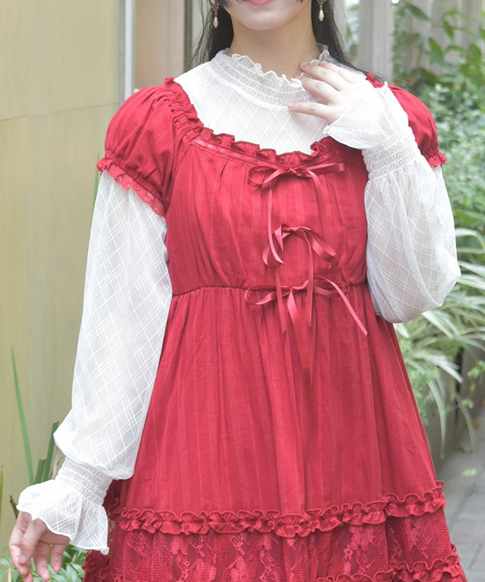 Frill Sleeve Sheer Inner